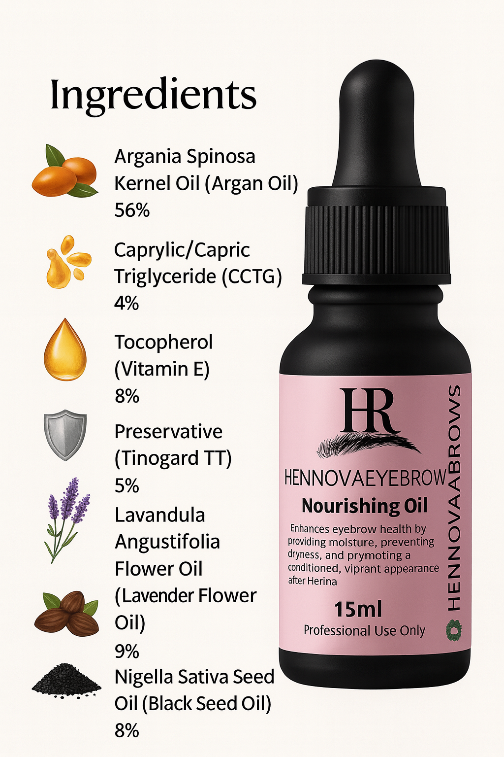 Nourishing Oil by HennovaBrows