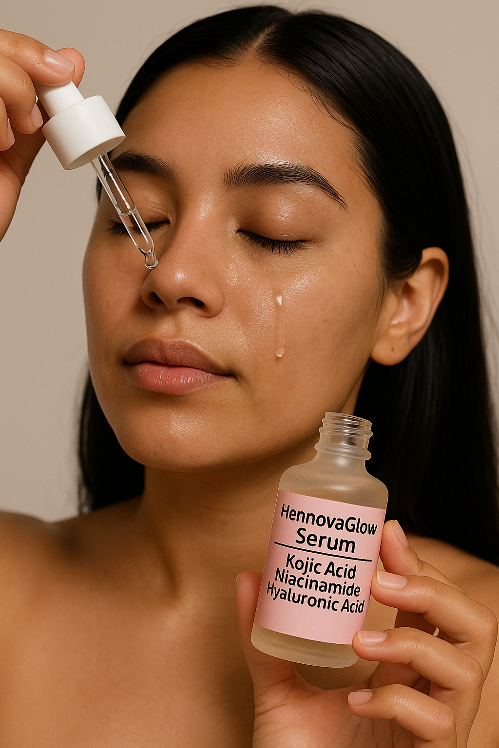 HENNOVAGLOW SERUM HYALURONIC -KOJIC-NIACINAMIDE