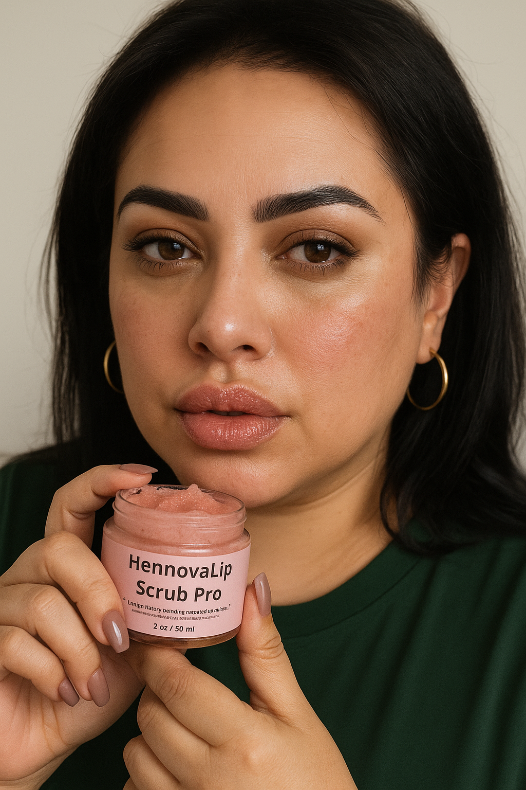 HennovaLip Scrub Pro – Exfoliante Labial con Sabor a Sandía (59 ml)