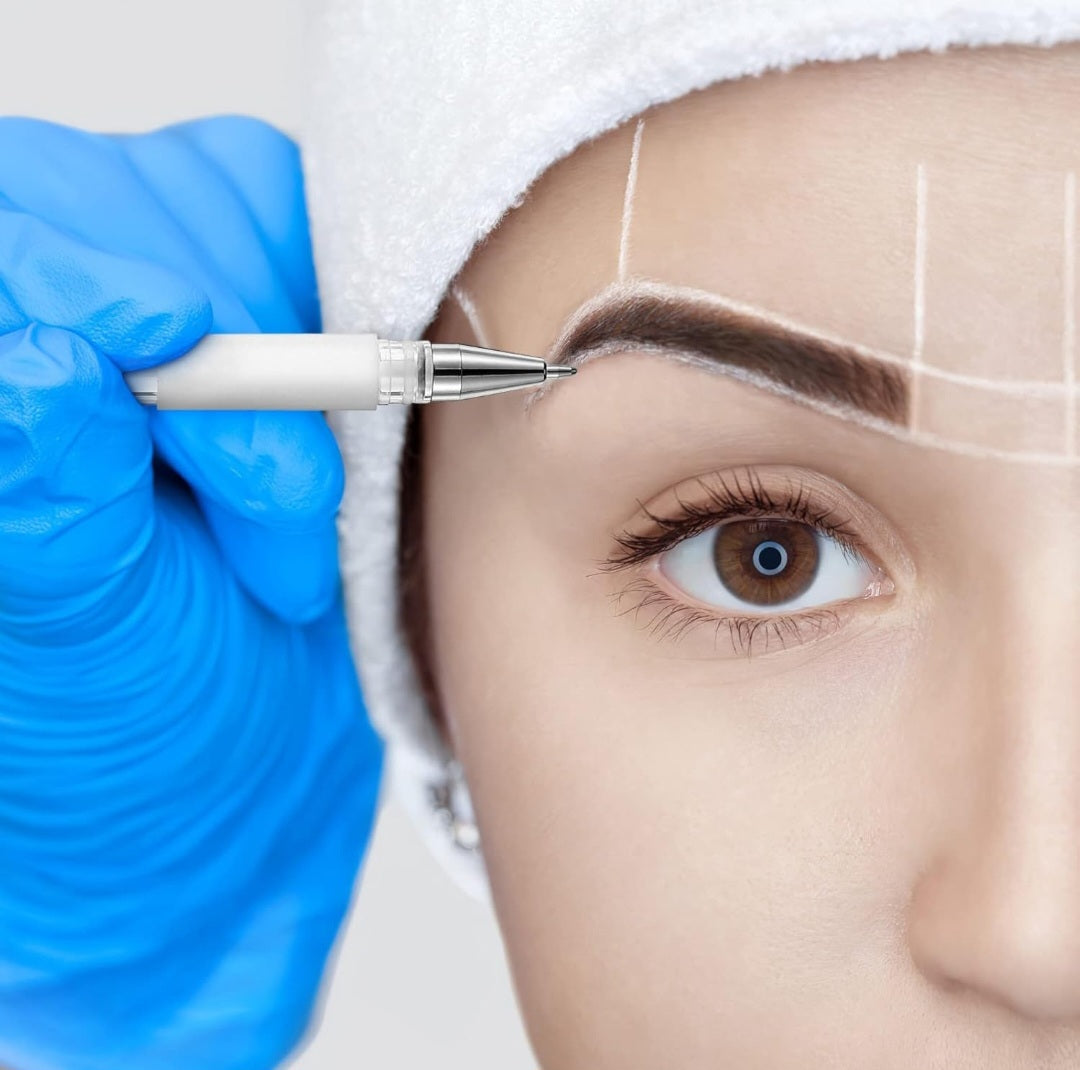 ROTULADOR EN GEL BLANCO Y ROSADO PARA CEJAS