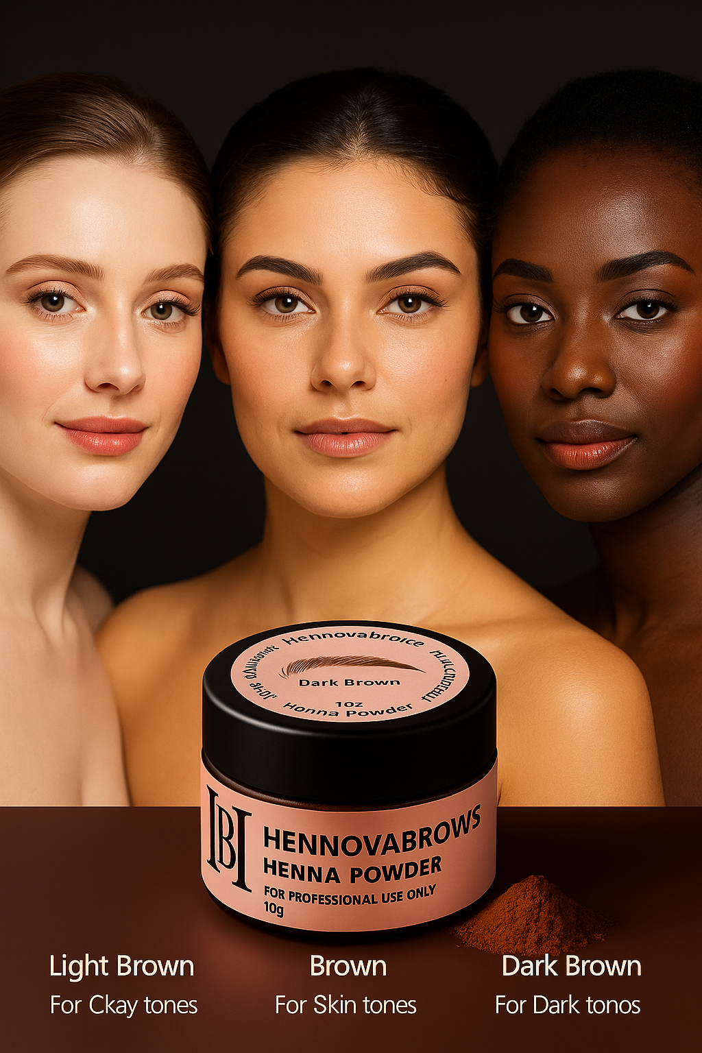 Hennovabrows Henna Powder – Coloración Profesional para Cejas
