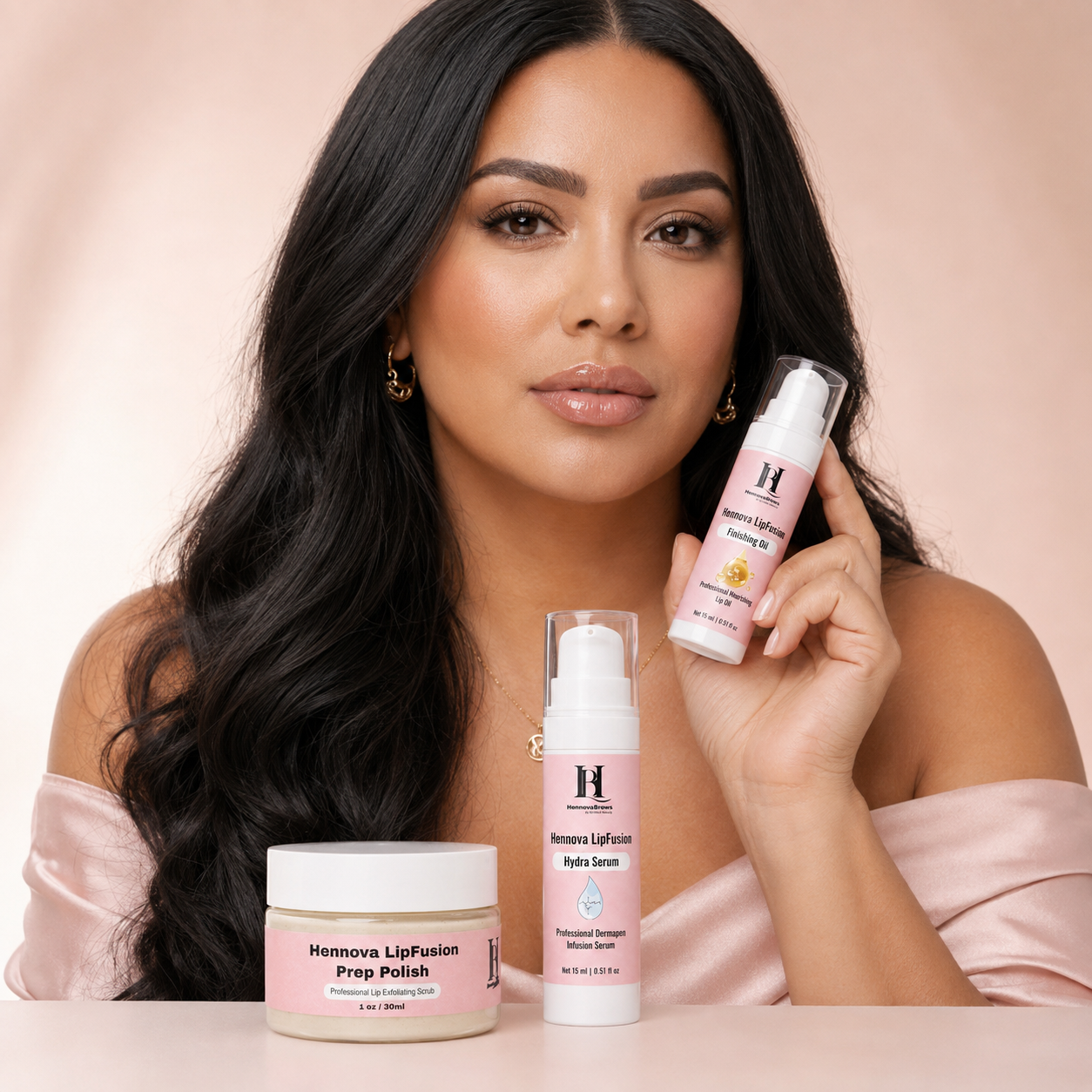 HENNOVA LIPFUSION KOREAN 3 -STEP PROFESIONAL LIP HYDRATION SYSTEM