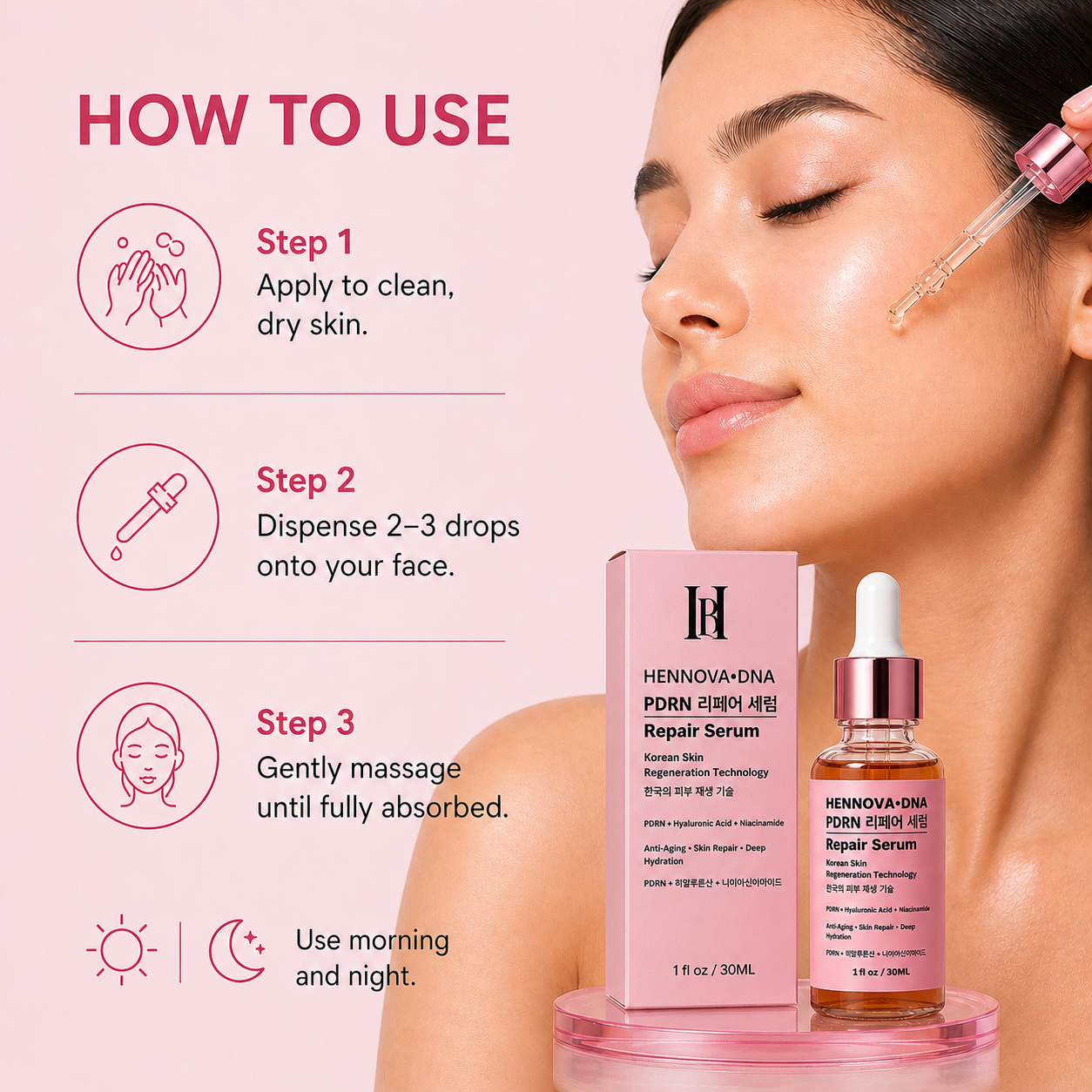 HennovaDNA PDRN Repair Serum – Korean Skin Regeneration Technology