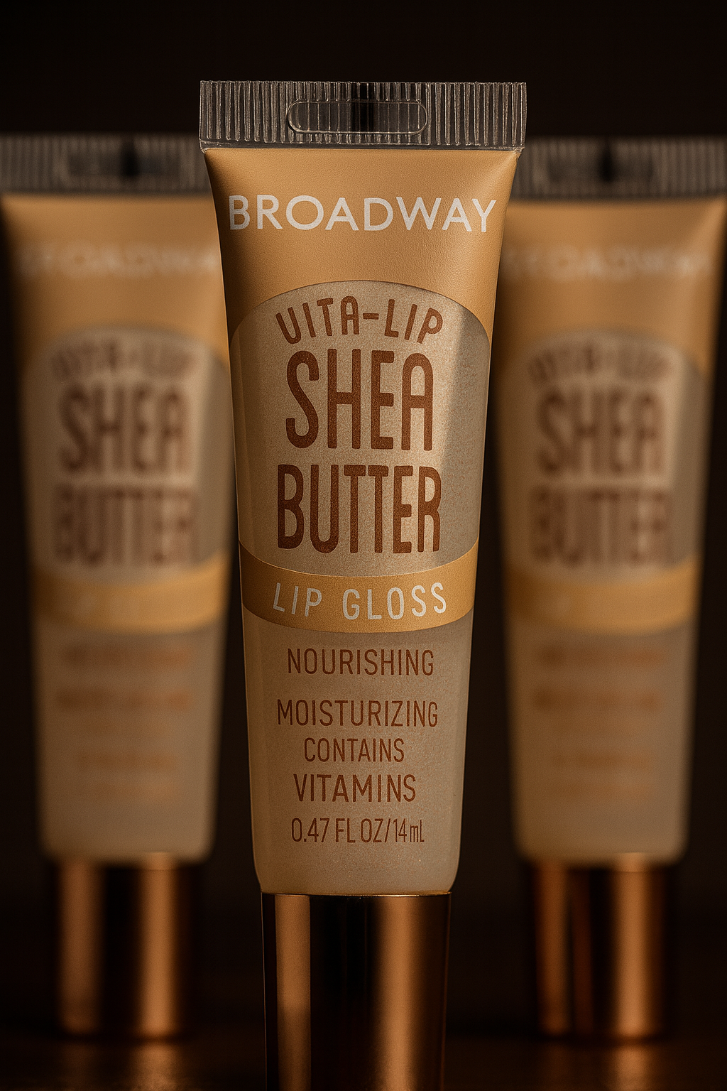 BROADAY VITA-LIP CLEAR LIP GLOSS 3 PACK SHEA BUTTER 14ML /0.47 OZ