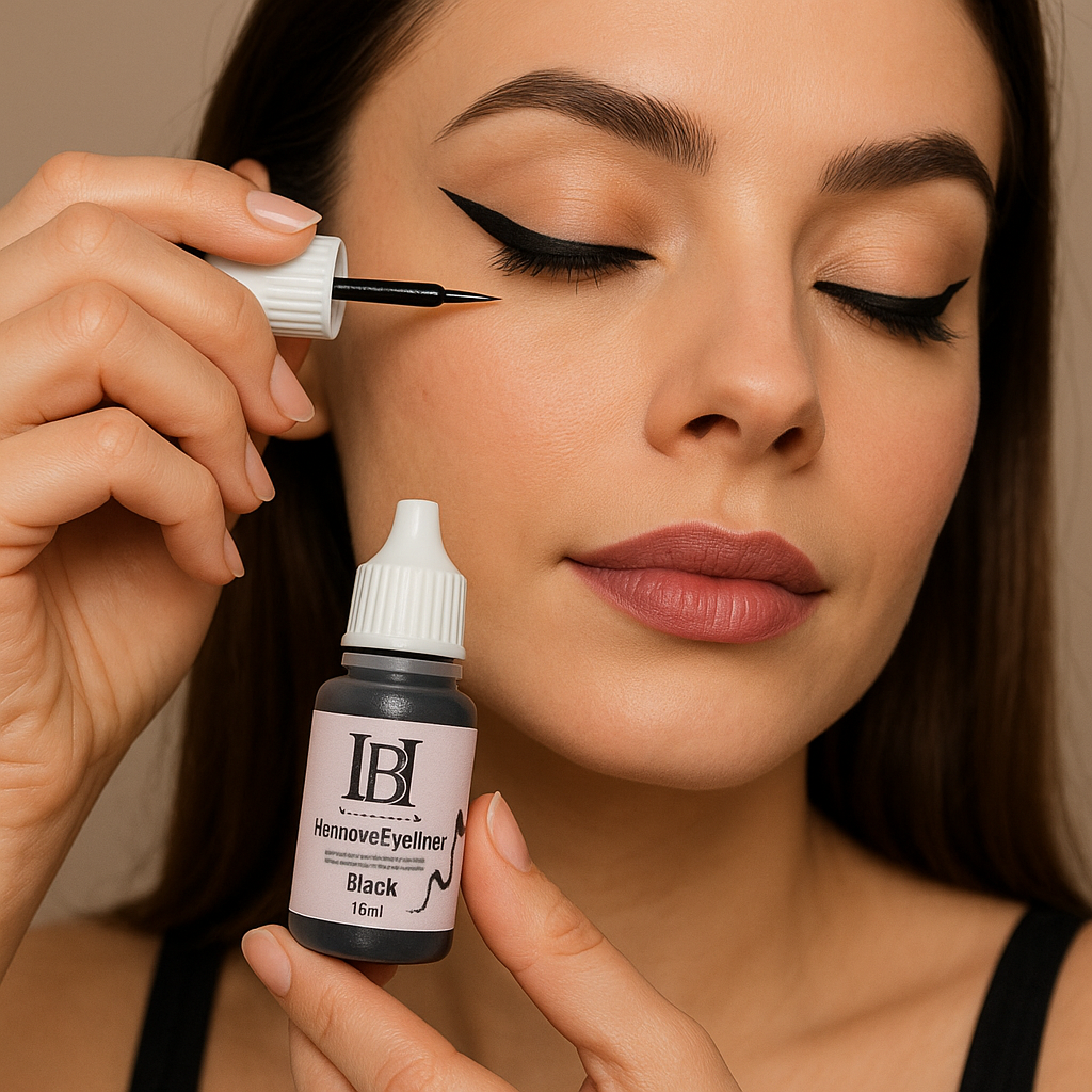 HennovaEyeliner – Delineado perfecto, negro intenso y de larga duración