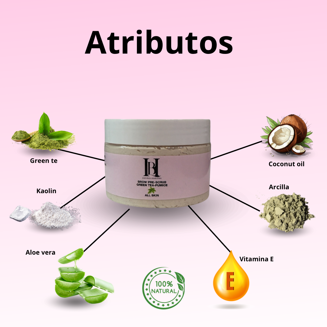BROW PRE SCRUB WITH GREEN TEA & PUMICE
