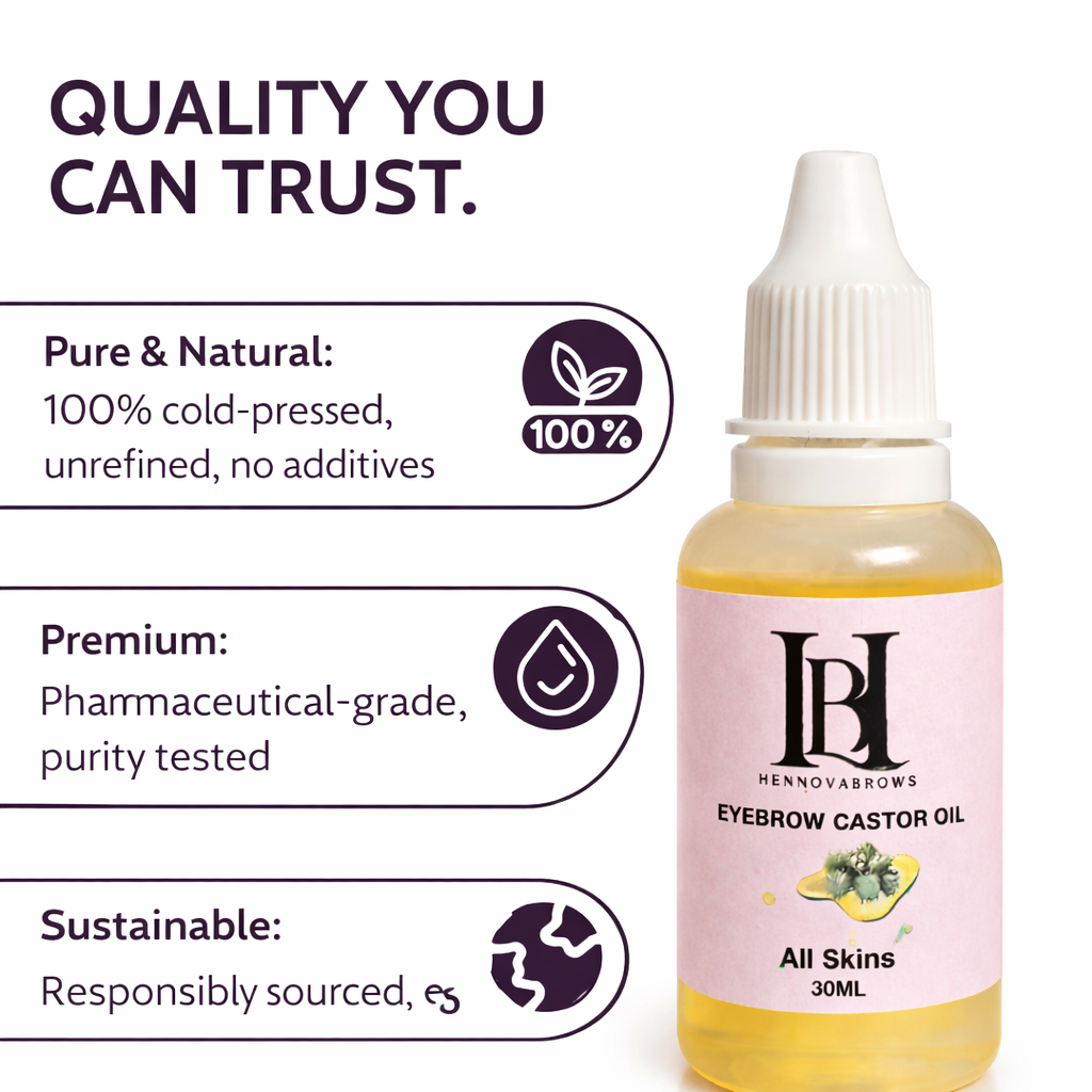 CASTOR OIL – INTENSIVE NOURISHMENT FOR STRONGER, HEALTHIER BROWS & LASHES