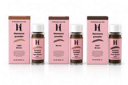 HENNOVABROWS HENNA POWDER-COLORS PROFESSIONAL EYE