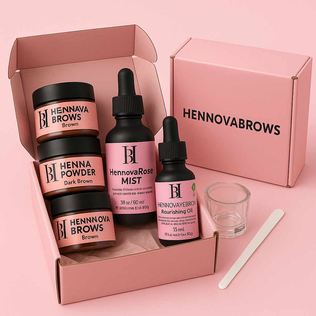 Hennovabrows Henna Powder – Coloración Profesional para Cejas