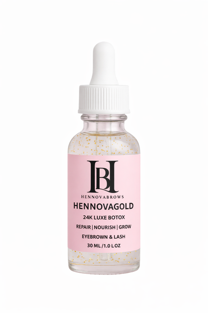 24K LUXE BOTOX EYEBROW HENNOVAGOLD