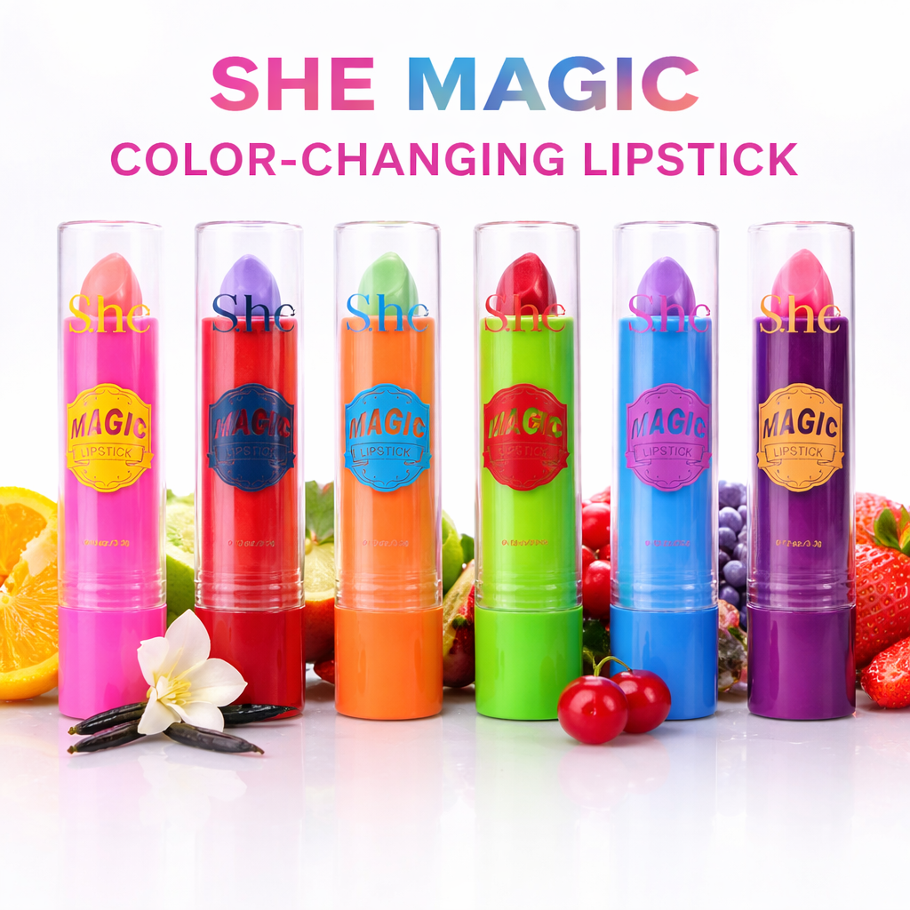SHE MAGIC COLOR-CHANGING LIPSTICK