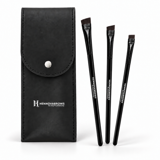 HennovaBrows Precision Brow Brush Set, 3-Piece