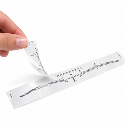Disposable Adhesive Eyebrow Mapping Rulers, 10-Piece Pack