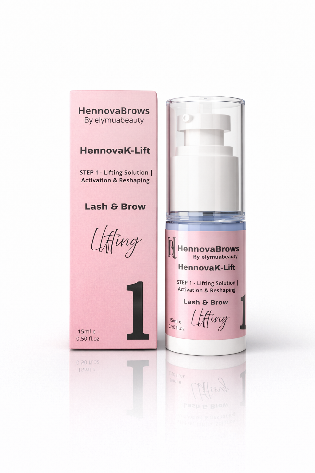 HennovaK-Lift Lash & Brow System – 3 Step Korean Lifting & Lamination Kit (Professional Use)