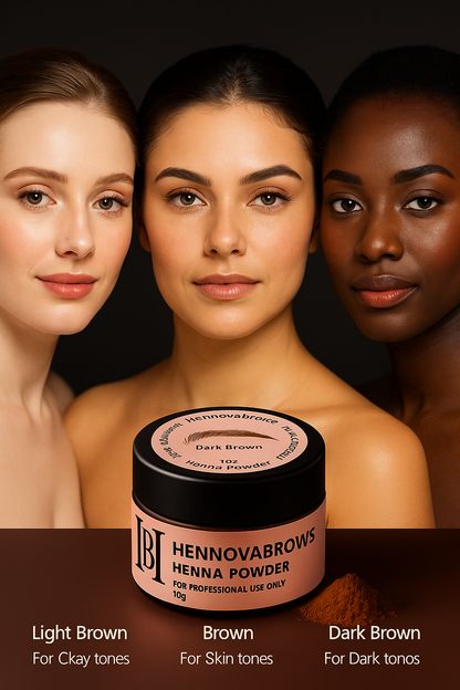 Hennovabrows Henna Powder – Coloración Profesional para Cejas