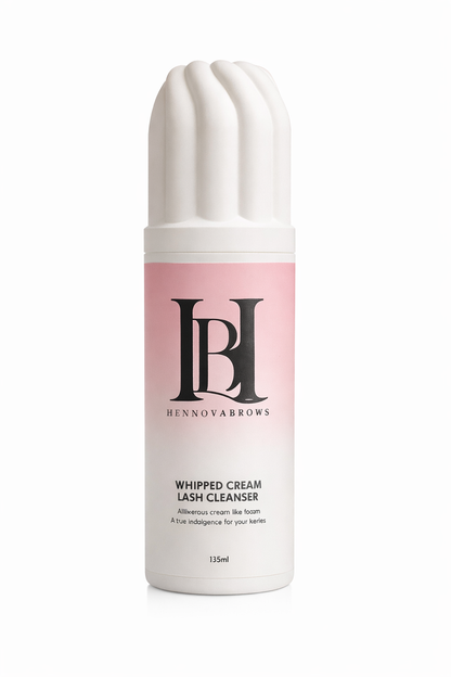 WHIPPE CREAM LASH CLEANSER 135ML PROFESSIONAL FORMULA/HENNOVABROWS