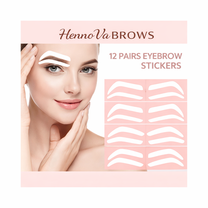ADHESIVE EYEBROW STENCILS FOR AIRBRUSH HENNA APPLICATION