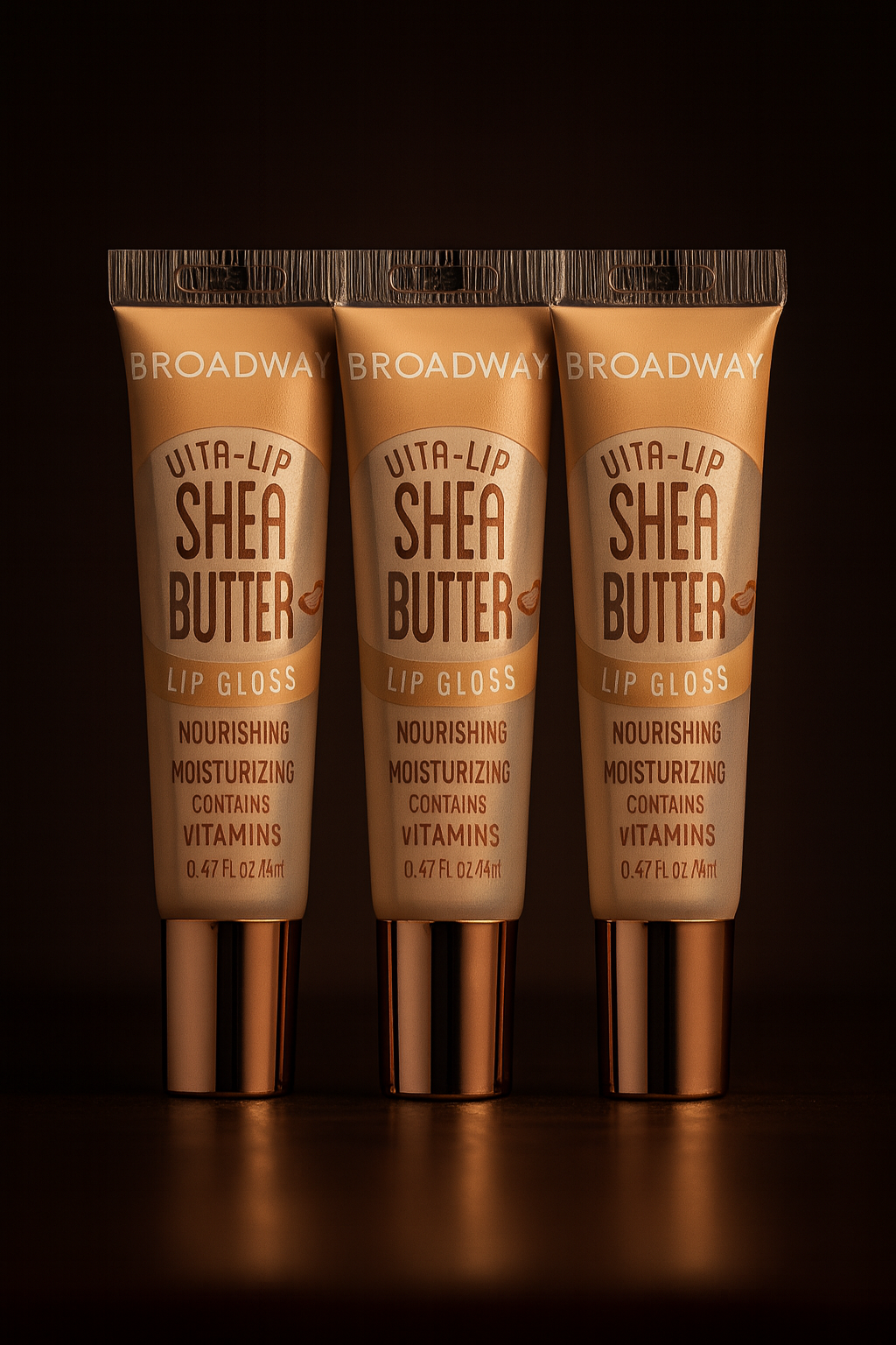 BROADAY VITA-LIP CLEAR LIP GLOSS 3 PACK  SHEA BUTTER 14ML /0.47 OZ