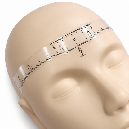 Disposable Adhesive Eyebrow Mapping Rulers, 10-Piece Pack