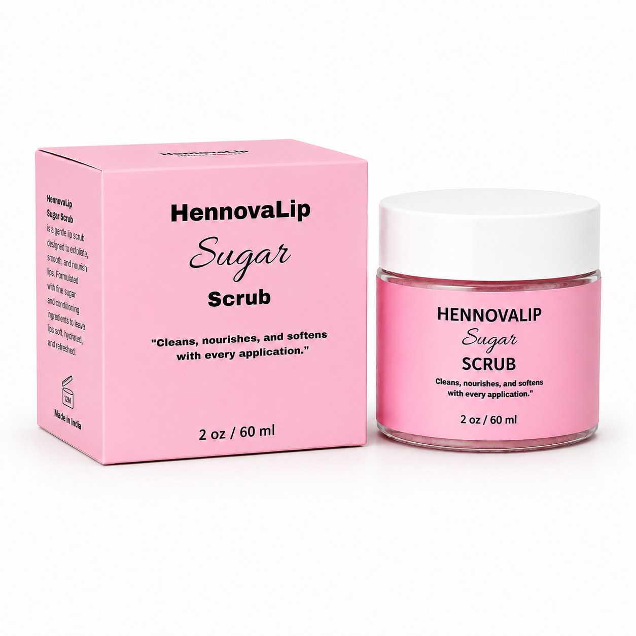 HENNOVALIP SUGAR SCRUB 2oz /60ml