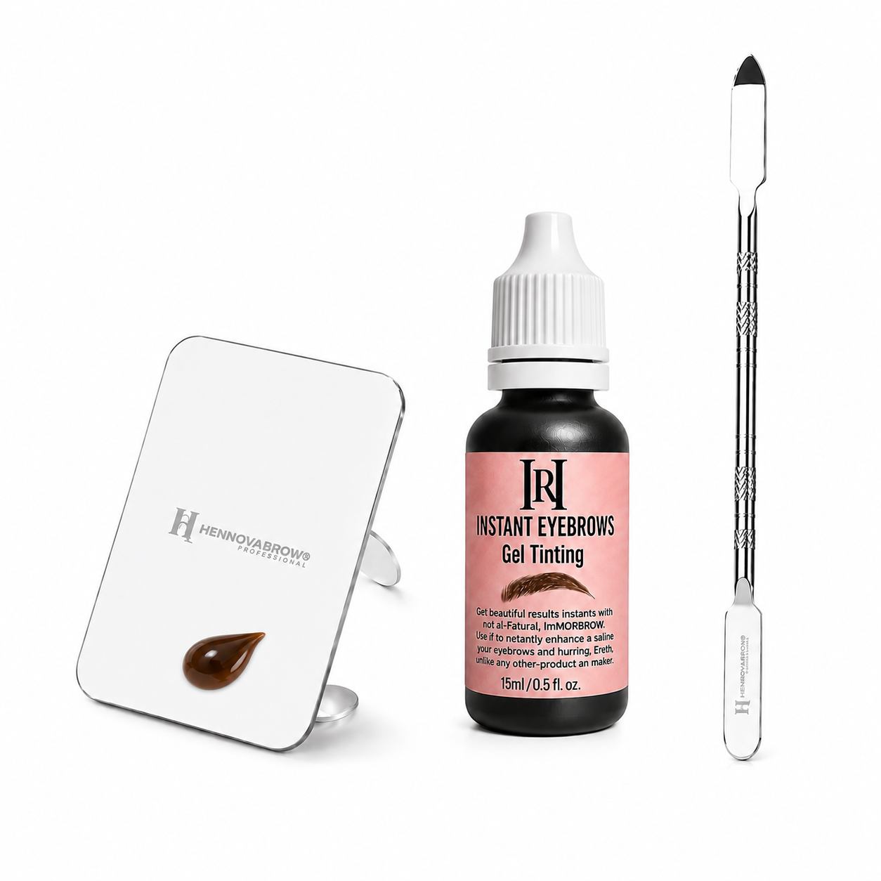 Mini Stainless Steel Ring Palette with Professional Mixing Spatula
