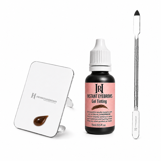 Mini Stainless Steel Ring Palette with Professional Mixing Spatula
