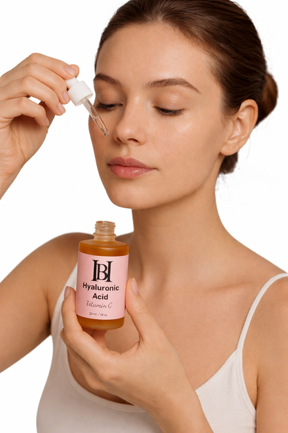 HYALURONIC ACID & VITAMIN C FACIAL SERUM