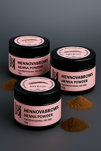 Hennovabrows Henna Powder – Coloración Profesional para Cejas