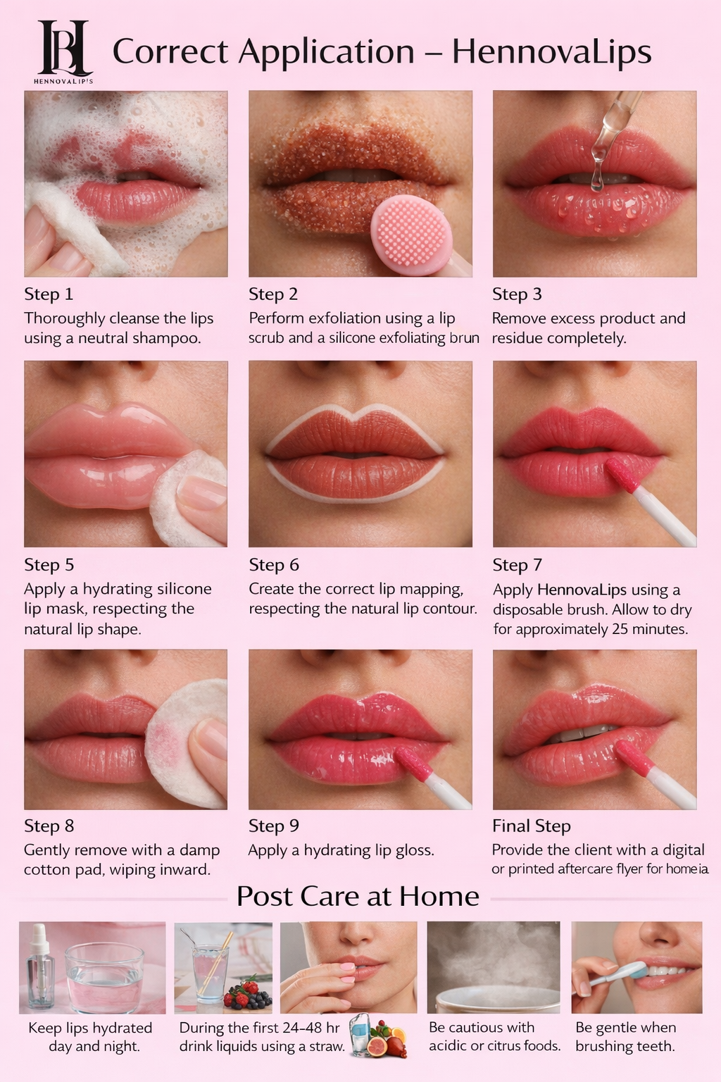 HENNOVALIPS – PROFESSIONAL ORGANIC LIP STAIN 15ML ,0.5 FL ,OZ