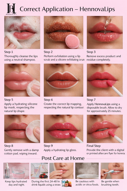 HENNOVALIPS – PROFESSIONAL ORGANIC LIP STAIN 15ML ,0.5 FL ,OZ