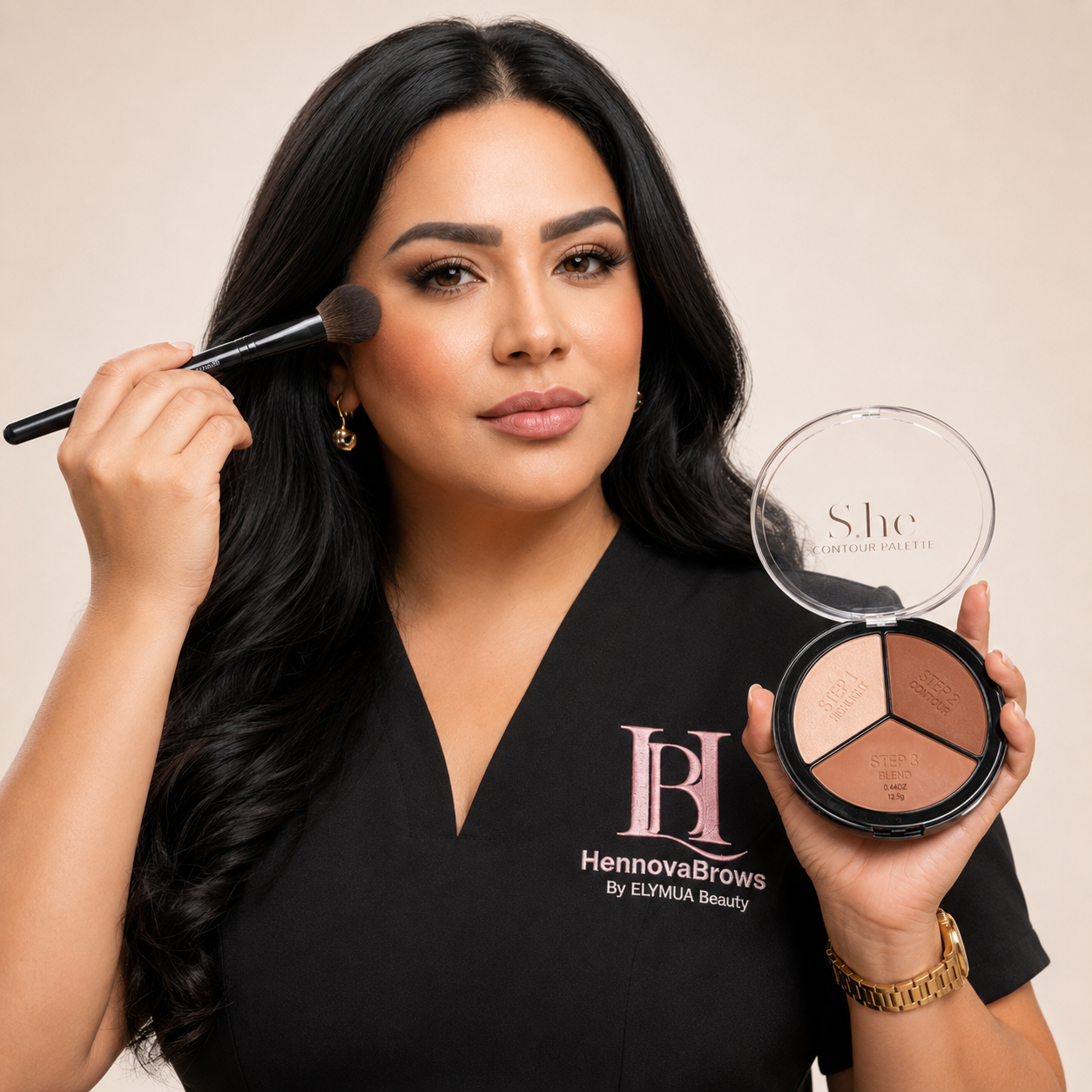 S.he 3 in 1 Contour Palette