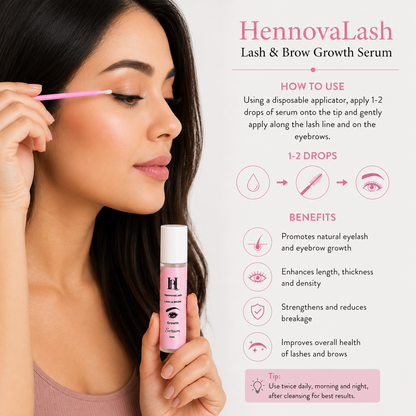 Lash &amp; Brow Growth Serum – Lightweight Formula for Fuller Looking Brows &amp; Lashes | 10ML