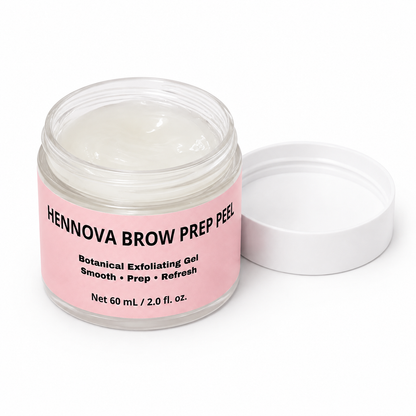 HENNOVA BROW PREP PEEL Botanical Exfoliating Gel | 60 mL / 2.0 fl. oz.
