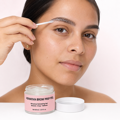 HENNOVA BROW PREP PEEL Botanical Exfoliating Gel | 60 mL / 2.0 fl. oz.