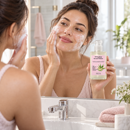 HennovaPure Gel Face Cleanser | Cucumber + Aloe + Chamomile