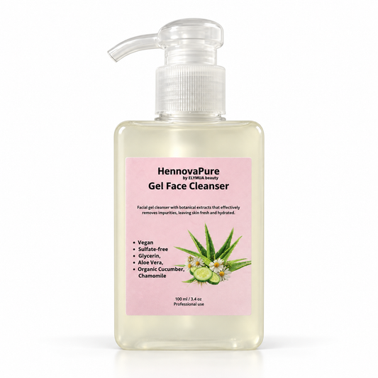 HennovaPure Gel Face Cleanser | Cucumber + Aloe + Chamomile