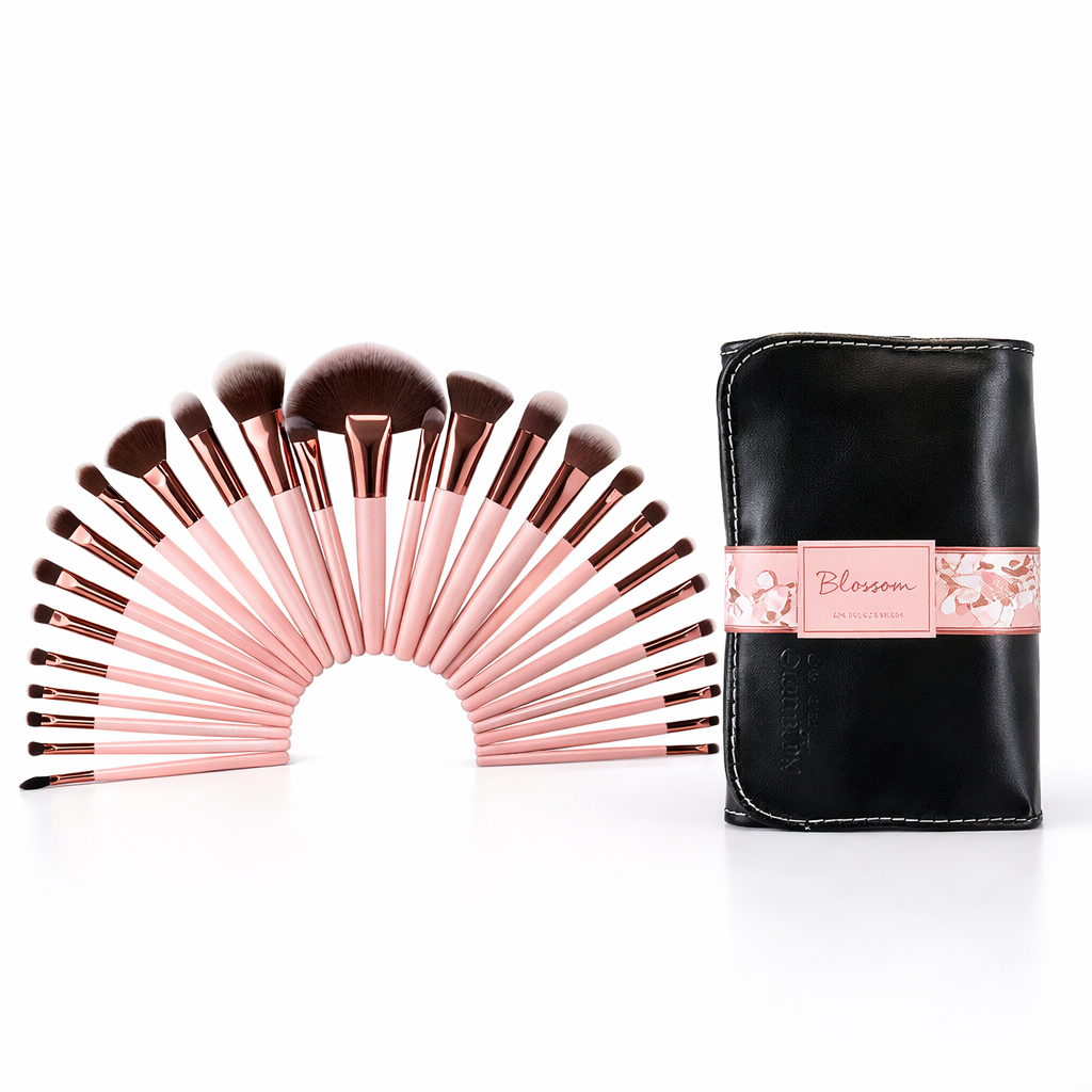 BLOSSOM 24-PIECE PROFESSIONAL MAKEUP BRUSH SET