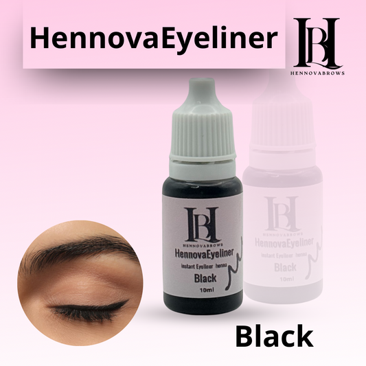 HennovaEyeliner – Delineado perfecto, negro intenso y de larga duración