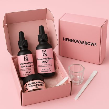 Hennovabrows Henna Powder – Coloración Profesional para Cejas