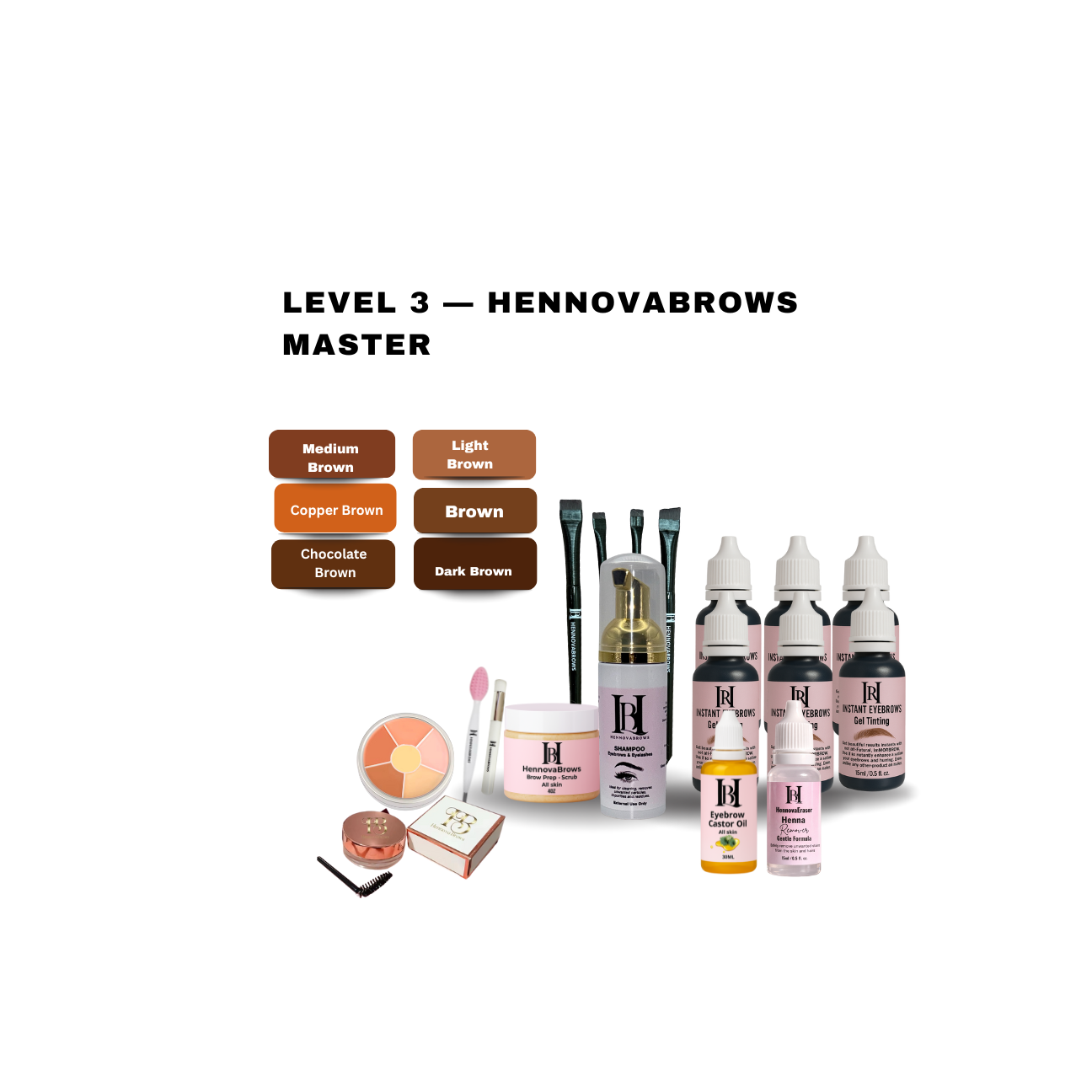 PROFESSIONAL  KITS COLLECTION -HENNOVABROWS