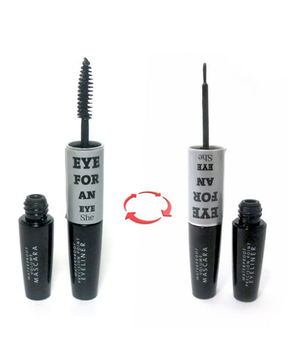 She Duo Mascara Volume Black Lash Blast Makeup Waterproof Precision Eyeliner New