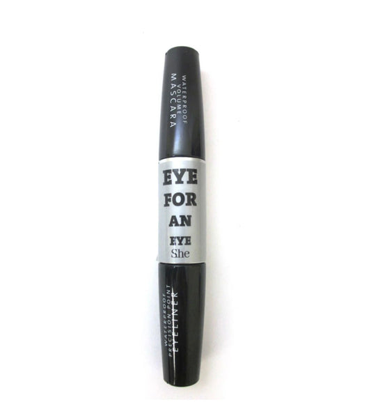 SHE WATERPROOF MASCARA & PRECISION POINT EYELINER DUO – BLACK VOLUME • DEFINITION • WATERPROOF PERFORMANCE