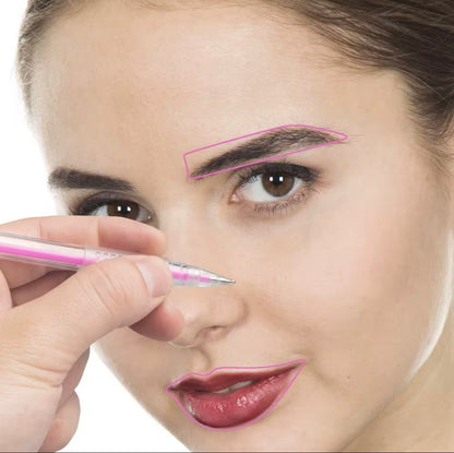 ROTULADOR  EN GEL BLANCO Y ROSADO PARA CEJAS
