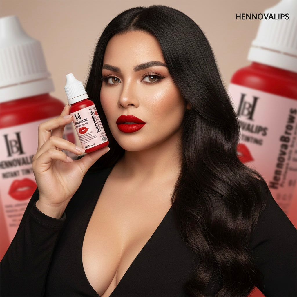 HENNOVALIPS – PROFESSIONAL ORGANIC LIP STAIN 15ML ,0.5 FL ,OZ