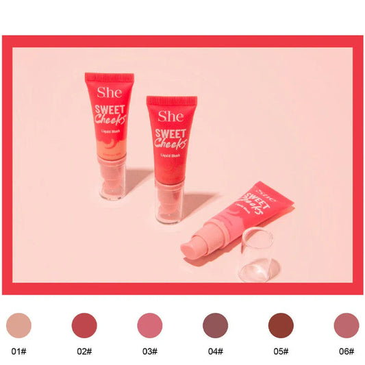 SWEET CHEEKS LIQUID BLUSH de SHE MAKEUP