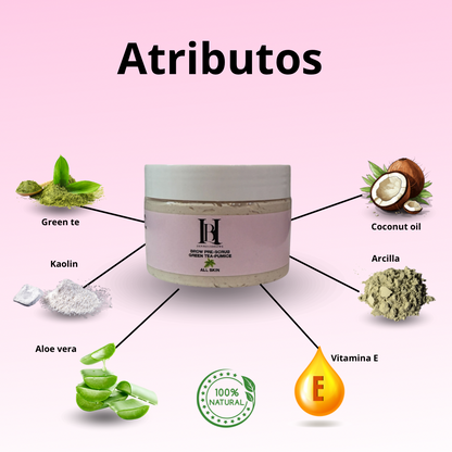 BROW PRE SCRUB  WITH GREEN TEA & PUMICE